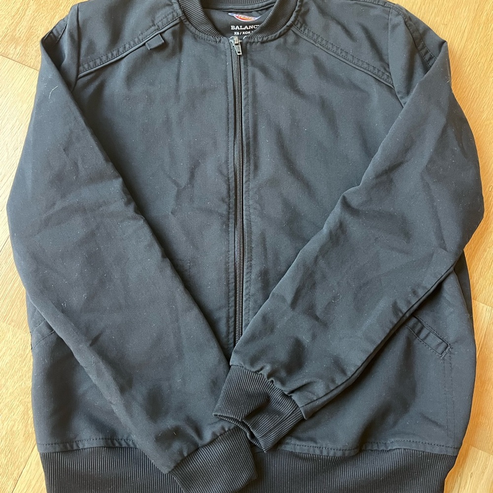 Dickies Black Balance Scrub Jacket